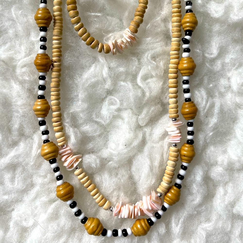 Two Necklaces And One Matching Bracelets - image 2